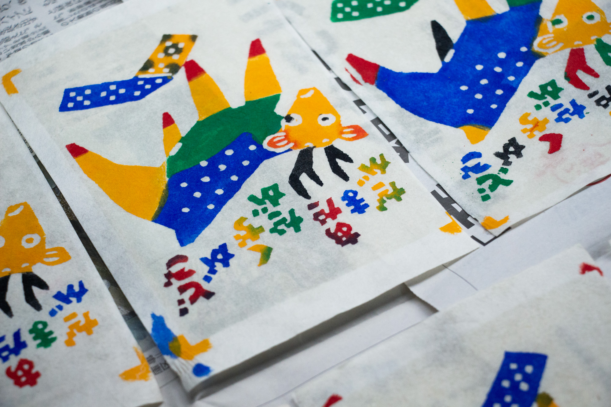 小田中さんの型染ワークショップ開催しました◎